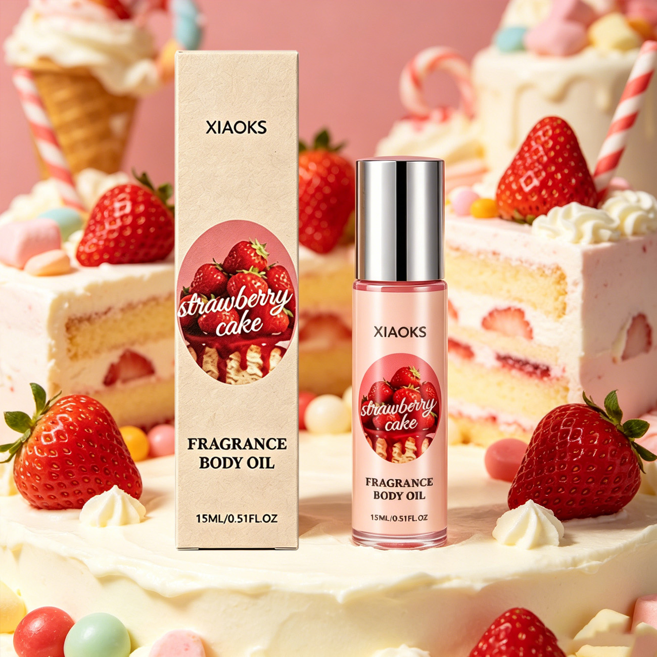 Perfume Smell Fragrance - 1 botella de perfume roll-on con