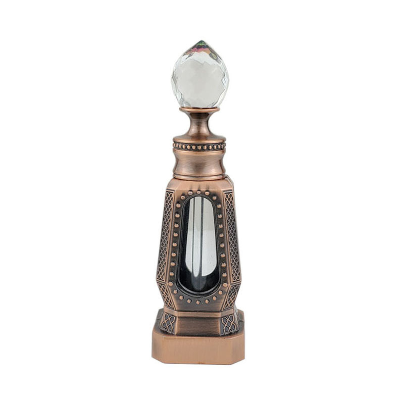 Perfume Fragrance Attar - Botella de Perfume Vacía de Metal