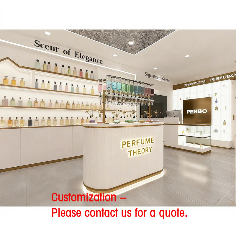 Perfume Fragrance Shop - Vitrina de Perfumes Iluminada Personalizada, Mueble