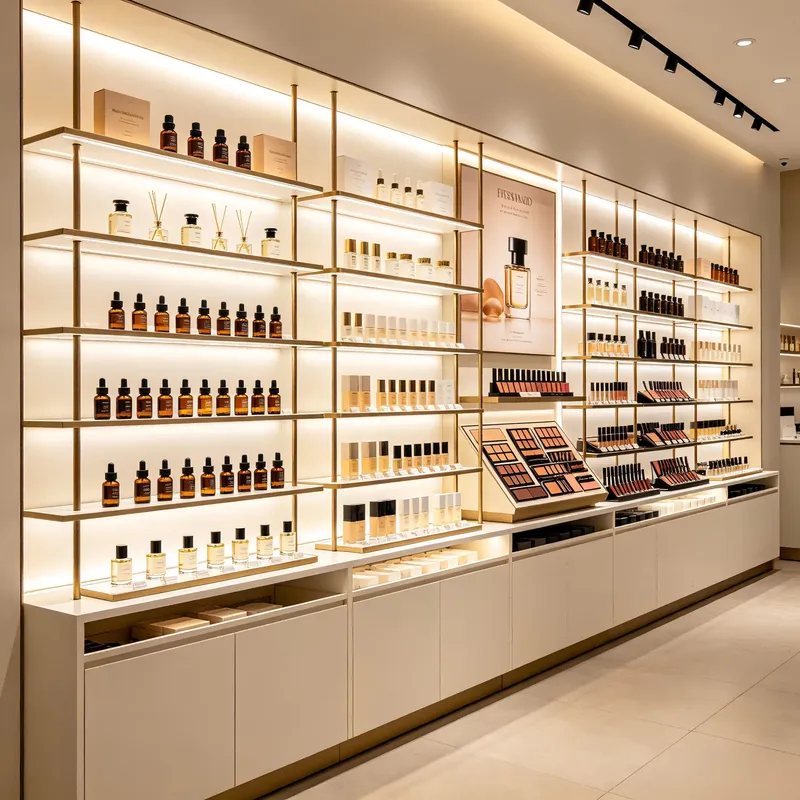 Exhibidores de Perfumes y Maqu - Perfume Fragrance Shop reseña y precio